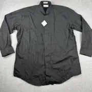 Neil Allyn Shirt Mens 2XL 36/37 Tuxedo Black Wing Collar Button Up NWT