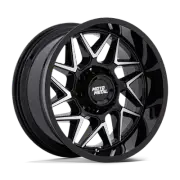 20x9 Moto Metal MO812 Turbine Gloss Black W/ Machined Face Wheel 5x5 (1mm)