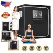 Quick Set-Up Sauna Tent for Home - Fits 2, 4-Layer Insulation, Relax Anytime