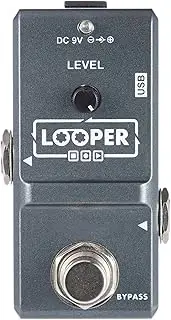 AP-09 Loop Electric Guitar Effect Pedal Looper True Bypass Unlimited Overdubs 10 Minutes Recording with USB Cable Multicolor Grey