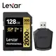 Lexar&#174; 128GB Professional 2000x SDXC&#8482; UHS-II V90記憶卡(含讀卡機)