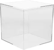 VANZACK Clear Acrylic Box with Lid Jewelry Display Box Plastic Square Cube Decorative Storage Boxes for Candy Pill and Tiny Jewelry, Artwork Display