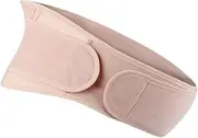 Leona Co Maternity Belt - Comfortable Pregnancy Support for Back & Pelvic Pain Relief with Adjustable Straps, Ergonomic Shape, Breathable Fabric, One Size, Nude