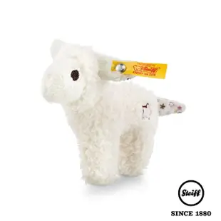 【STEIFF德國金耳釦泰迪熊】Mini Lamb 棉羊(嬰幼兒手搖鈴-沙沙聲)