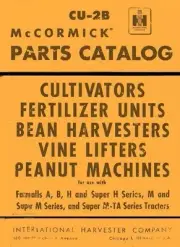 International McCormick Bean Harvester No. 7 20 23 24 24 26 27 29 Parts Manual