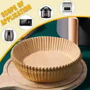 500Pcs Air Fryer Disposable Parchment Baking Paper Non-Stick Liner Pan Oven Mat