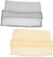 COLLBATH Cat Breathable Window Hammock Cover 2Pcs Replacement Sleeves Cotton Zipper Cover Easy to Clean Comfortable Seasonal Cat Perch