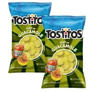 Tostitos Hint of GUACMOLE Flavored Bite Size Rounds Tortilla Chips 11oz (2 Bags)