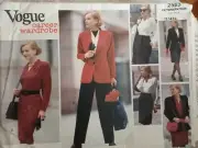 Vogue 2553 jacket dress top skirt and pants sewing pattern size 12-16 easy sew