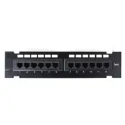 4Xem 4Xwmc6Pp12 12Port Cat6 Patch Panel Wall Mount 568B Rj45 110 Punchdown