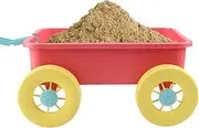 Kids Beach Trolley - Outdoor Children's Play Sand Cart | Lightweight Dredging Tools for Garden, Backyard, Swimming Pool, Lake