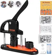 VEVOR Button Maker Machine, 1.25 inch/32mm Pin Maker, Installation-Free Badge Punch Press Kit, Children DIY Gifts Button Making Supplies with 500pcs Button Parts, Circle Cutter, Magic Book