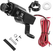Homoyoyo Motorcycle Mobile Phone Charger 5v 3.4a Motorcycle Phone Charger Tablet Charger Voltage Display Motorbike Phone Charger Motorcycle Dual USB Charger Refit Accessories