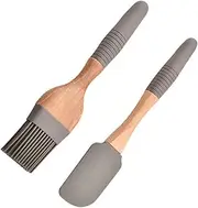 Silicone Baking Tools Kit Oil Brush Scraper Set Non-Toxic for BBQ Grilling Cooking