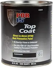 POR-15 45804 Gloss Black Top Coat - 1 Quart