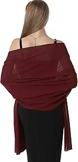 [Hotshawl] Chiffon Shawl Scarve Wraps and Shawls Soft Pashmina for Evening dresses on formal occasions (Champagne)