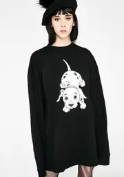 [Little Sunny Bite] 101 Print Big Long Tee
