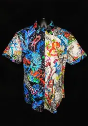 Robert Graham Engima Short Sleeve Shirt Size Medium NWTS