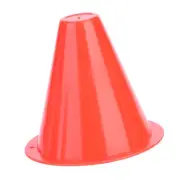 10pcs Soccer Training Cone Football Barriers Plastic Marker Holder Accs HG