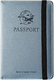 [Generic] Passport Holder for Travel - Passport Cover Wallet,Travel Must Haves Accessories, Passport Wallet Cover Case with RFID Blocking for Women Men