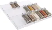 4569-2 - DLINE Expandable in Drawer Spice Rack Storage Shelf