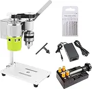 Mini Table Column Drill, Small Table Pillar Drill, High Precision, 7 Speeds, Low Noise, Compact Size, Bench Drill for Crafts, DIY, Jewellery Making