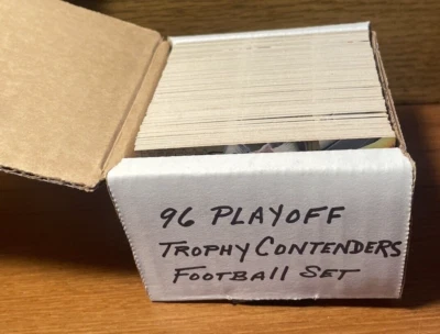 1996 Playoff Trophy Contenders Football Set 120 Cards