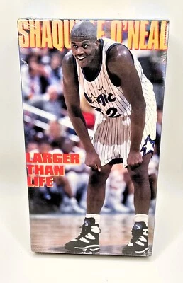 Shaquille O'Neal Larger Than Life VHS VCR Video Tape Movie CBS FOX Sports NEW