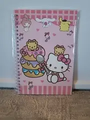 Hello Kitty Spiral Notebook Paperback NIP