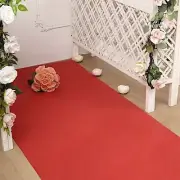 RED 100 ft Rayon WEDDING AISLE RUNNER Party Events Ceremony Catering Decorations