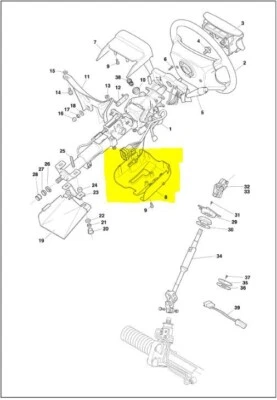 DB7 Vantage Steering Column Lower Cowel