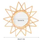 (Star)Rattan Innovative Art Decoration Makeup Mirror Retro Dressing Bathroom SG