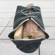 Firewood Carrier Fireplace Wood Holder Handbag Portable Sturdy Firewood Bag for