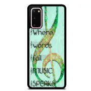 Words Fail Music Speaks Case Cover Samsung Galaxy S23 S22 Plus Ultra S21+ S20