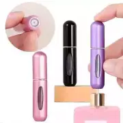 5ml Portable Mini Refillable Perfume Bottle Spray Round Tube Pump Empty Cosmetic