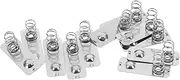 10Pcs Battery Plate Replacement Silver Battery Spring Plates for Enhanced Performance Electronic Devices Easy to Install Construction for Reliable Power