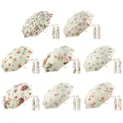 8 Ribs Umbrella Folding Windproof Umbrella Rain Sun-Shade Women Travel Umbrellas