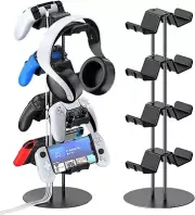 Kytok 4 Tiers Game Controller Headset Holder Stand Storage Organizer for Desk