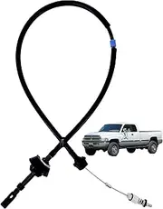 04897406AA, NP-59LTTC Throttle Body Accelerator Cable Fits for Dodge Ram 2500 3500, 3500 Cummins Diesel 1994-1998, 5.9L Inline 6 Cummins 12 Valve Turbo Diesel
