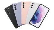 Samsung Galaxy S21 & S21+ (Plus) Silicone Cover Case (Purple & Light Grey)
