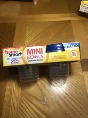Home Smart Mini Bowls 2GO Reusable 8 Pack 4oz With Lids - BPA FREE