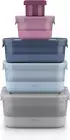 10Pc Meal Prep Food Storage Containers BPA Free Airtight Microwave Safe Set