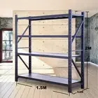 1.5M x 0.6M x 2M Garage Storage Warehouse Shelves Shelving Racking Charcoal
