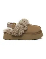 [UGG Australian Shepherd] Waffle Curly Platform in Chestnut