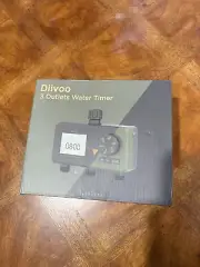 Diivoo Sprinkler Timer 3 Zone, Water Hose Timer 3 Outlet