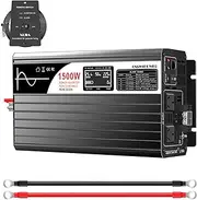 Inverter DC 48V to AC 240v Pure sine Wave 1500w Solar Power Inverter for Camping Boat (DC48V (Range 40V-60V) 1500W)