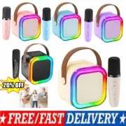 Mini Karaoke Machine with 1/2 Wireless Microphones,Stellaya Mini Karaoke Machine