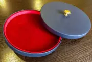 Custom leather Lens Cap 100 - 110mm