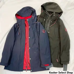 Tommy Hilfiger 三合一 風衣外套 深藍 黑色 防風防水 女款 美國進口正品【Kooker】