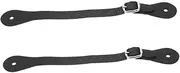 BESPORTBLE 2pcs Horse Riding Boot Spur Straps Stylish PU Equestrian Straps for Cowboy Boots Reliable Control Safety Equestrian Activities Distinctive Craftsmanship
